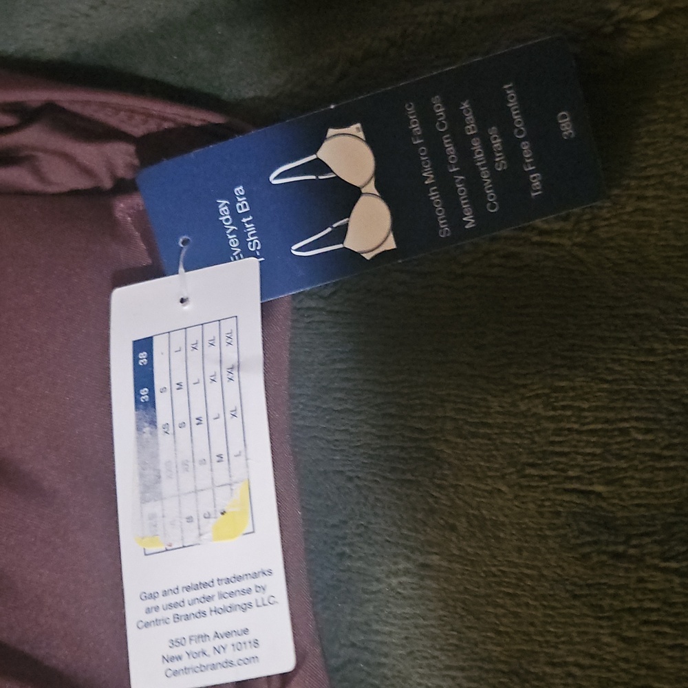 GAP Body Everybody T-shirt Chocolate Brown Women's Bra - Picture 4 of 5